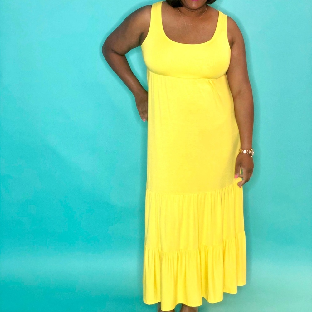 Canary Tiered Maxi Dress